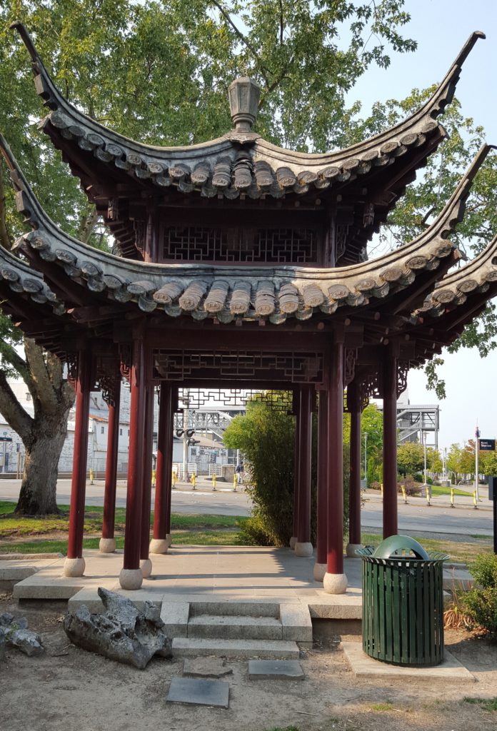 Chinese Friendship Pavilion in downtown Kent, Washington