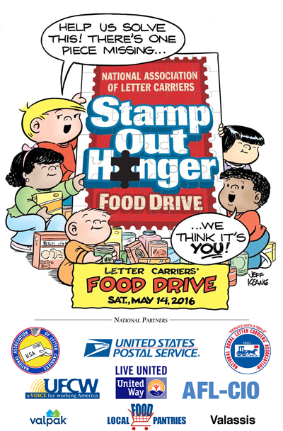 Help Stamp Out Hunger, Sat., May 14