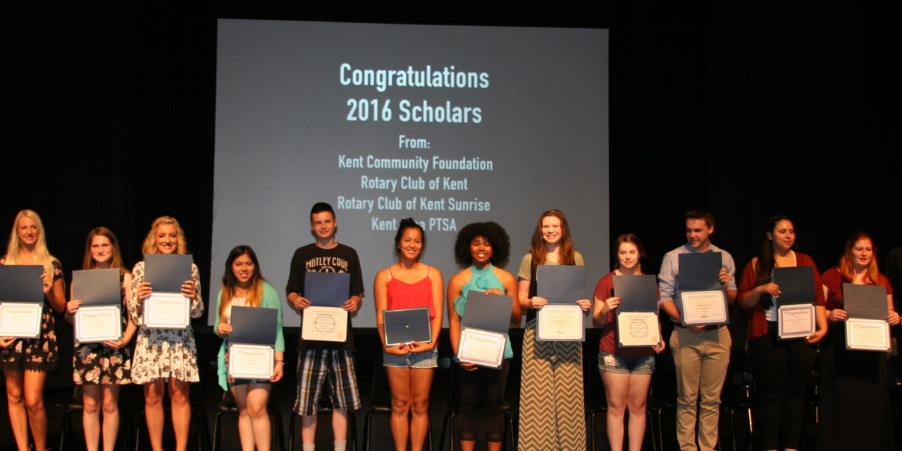 Four Local Organizations Award 33 Kent Students with Scholarships Totaling More Than $46,000