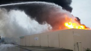 Dollar Tree Strip Mall on Pacific Highway sustained a three-alarm fire on Sun., Nov. 13, 2016.