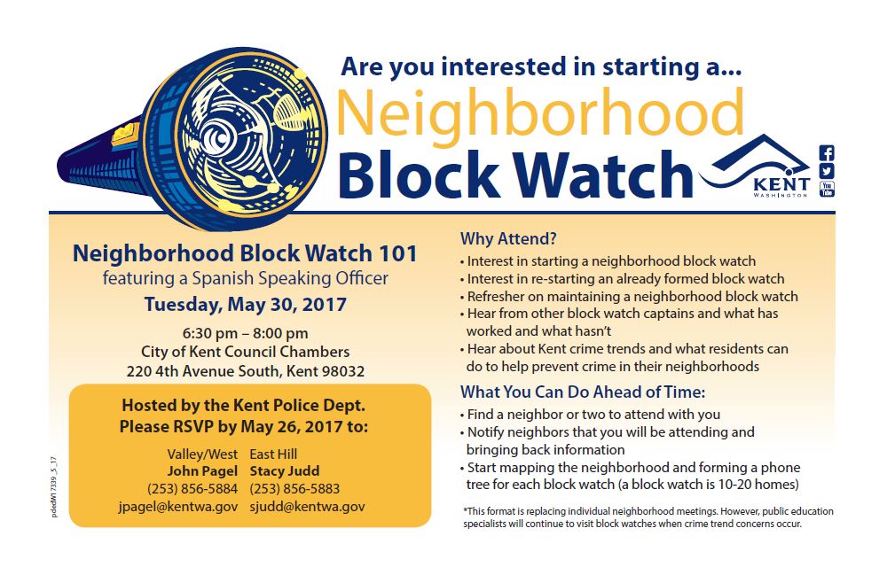 Kent Neighborhood Block Watch