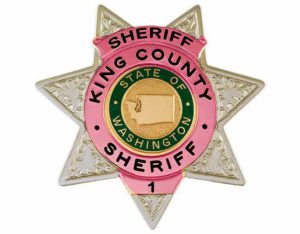 King Co Sheriff Badge pink
