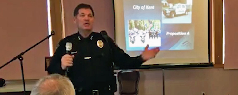Kent Police holding community meeting on crime, Prop. A on Wed., Mar. 21
