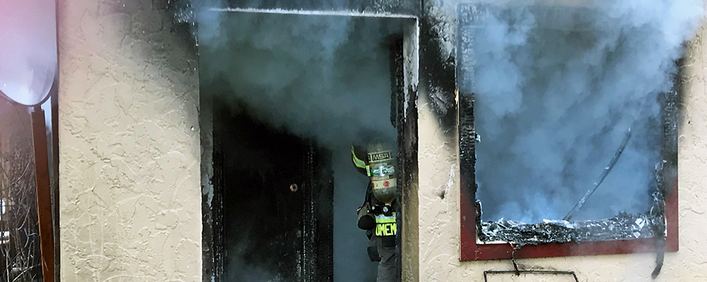Fire strikes apartment on Kent’s east hill Thursday morning
