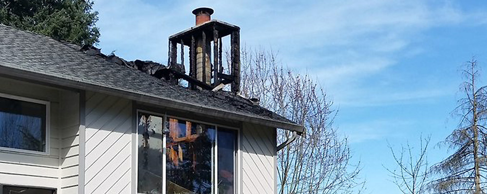 One safe after chimney fire hits East Hill home Monday