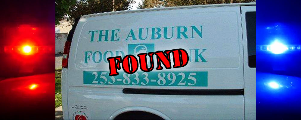 Auburn Food Bank van turns up in Kent with a few ‘extra items’ in it