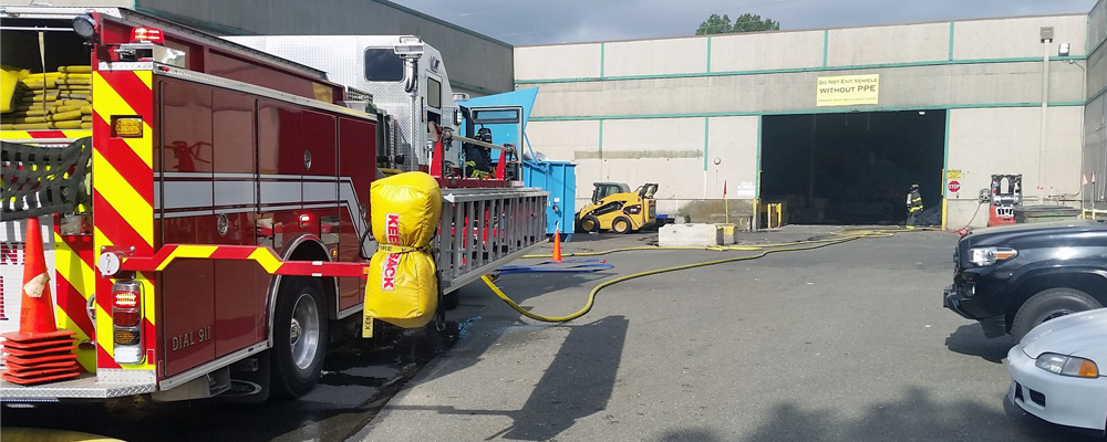 Fire at paper recycling plant extinguished by sprinkler system