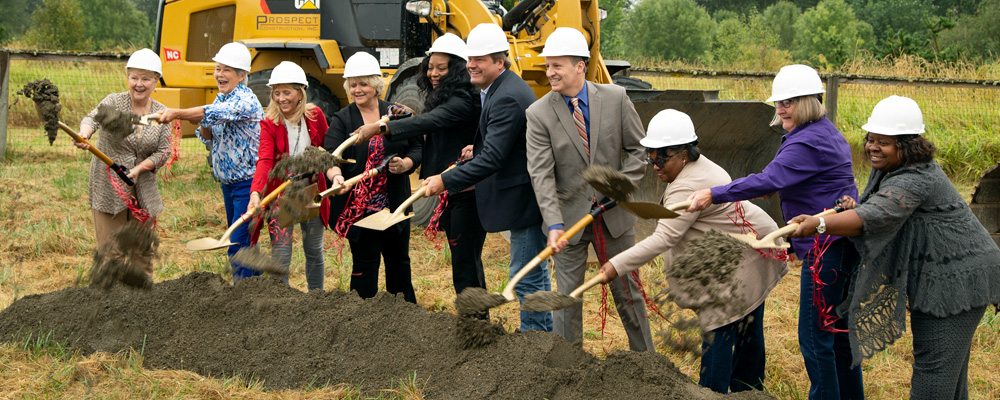 Construction breaks ground on Lower Russell Levee Setback