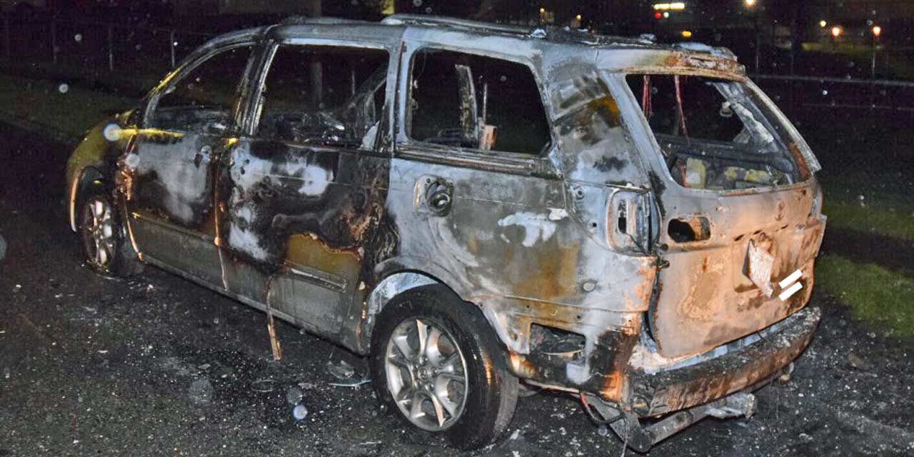 Police seeking public’s help finding info on burned-out van stolen in Kent