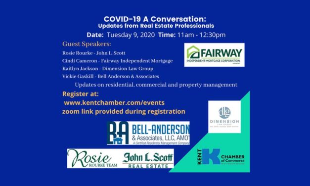 Kent Chamber webinar ‘COVID-19 A Conversation about Real Estate’ is Tues., June 9