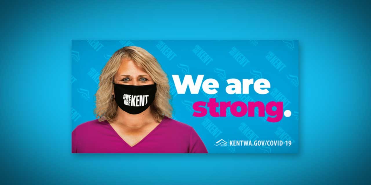 City of Kent will be distributing 10,000 black ‘WeAreKent’ cloth masks