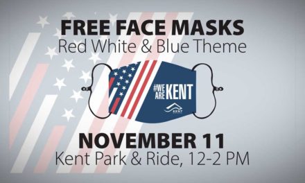 Get a FREE Face Mask at Kent Park & Ride this Veteran’s Day, Wed., Nov. 11