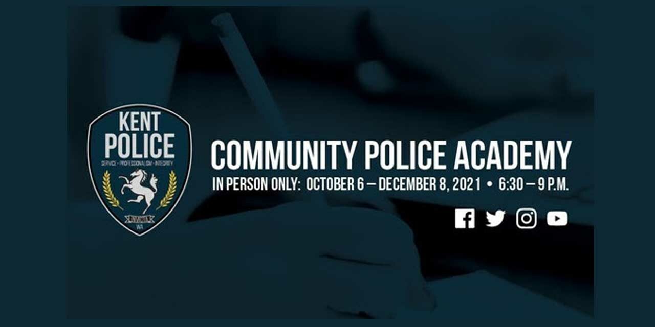 Kent’s Fall Community Police Academy will begin Wed., Oct. 6