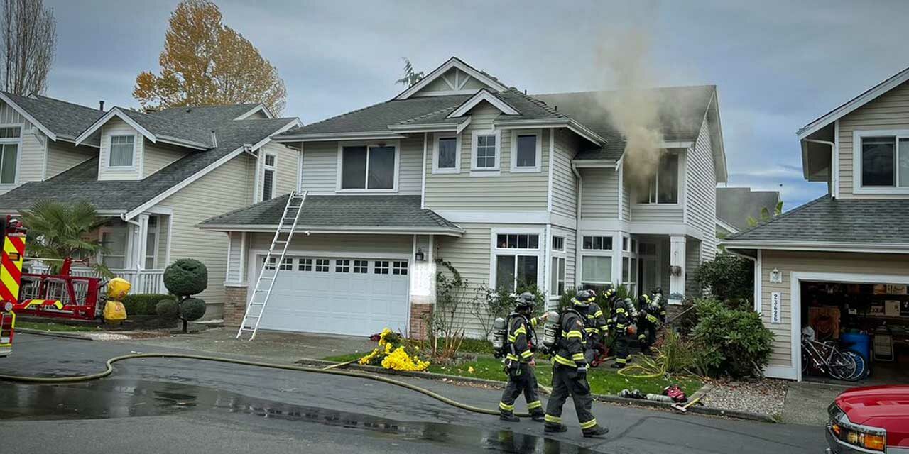 Puget Sound Fire extinguishes house fire in valley Monday morning