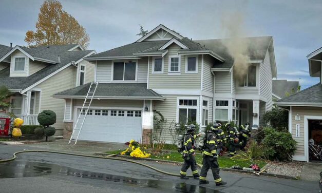 Puget Sound Fire extinguishes house fire in valley Monday morning
