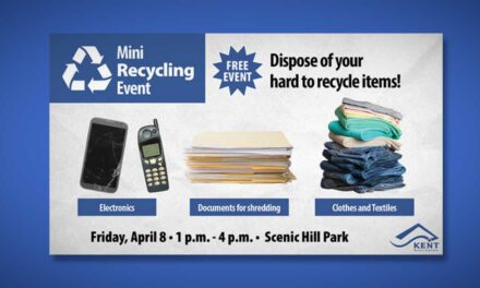 Next Kent Mini Recycling event will be Friday, April 8 at Scenic Hill Park