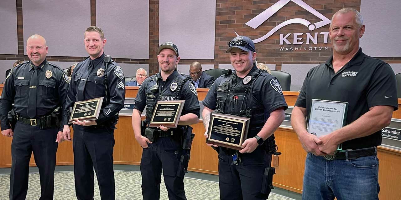 Community members, Kent Police honored for saving man’s life