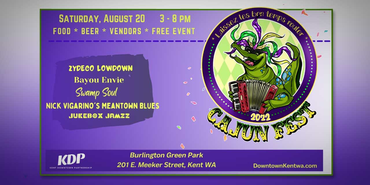 Kent Cajun Food and Music Fest will be Saturday, Aug. 20