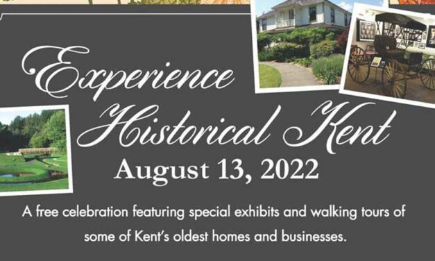 Enjoy free exhibits & walking tours on Saturday, Aug. 13 to celebrate Kent Historical Month
