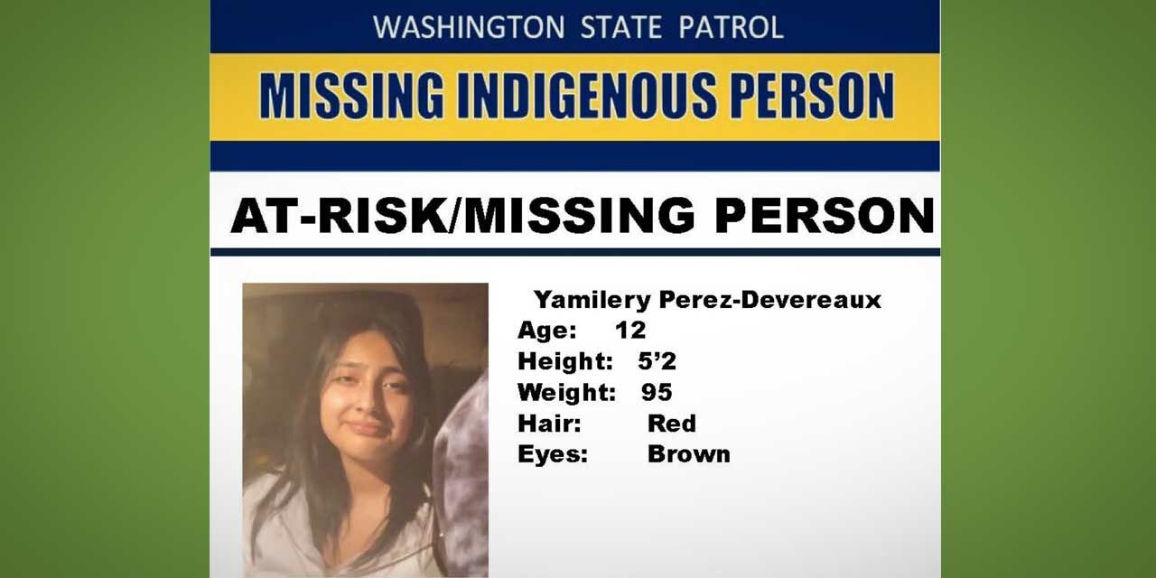 MISSING INDIGENOUS PERSON: Yamilery Perez-Devereaux, 12, was last seen in Burien Dec. 5